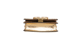 VALENTINO VLOGO PYTHON METALLIC GOLD