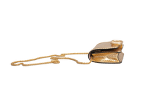VALENTINO VLOGO PYTHON METALLIC GOLD