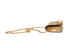 VALENTINO VLOGO PYTHON METALLIC GOLD