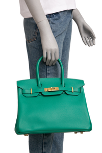 HERMES BIRKIN 30 VEAU EPSOM VERT JADE