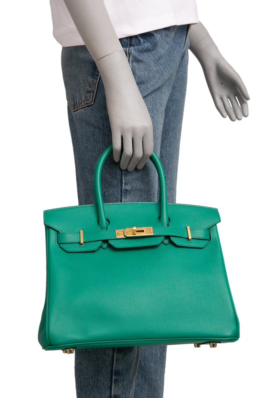HERMES BIRKIN 30 VEAU EPSOM VERT JADE