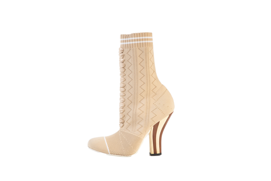 DESAPEGO THASSIA NAVES FENDI SOCKS BOOT BEGE