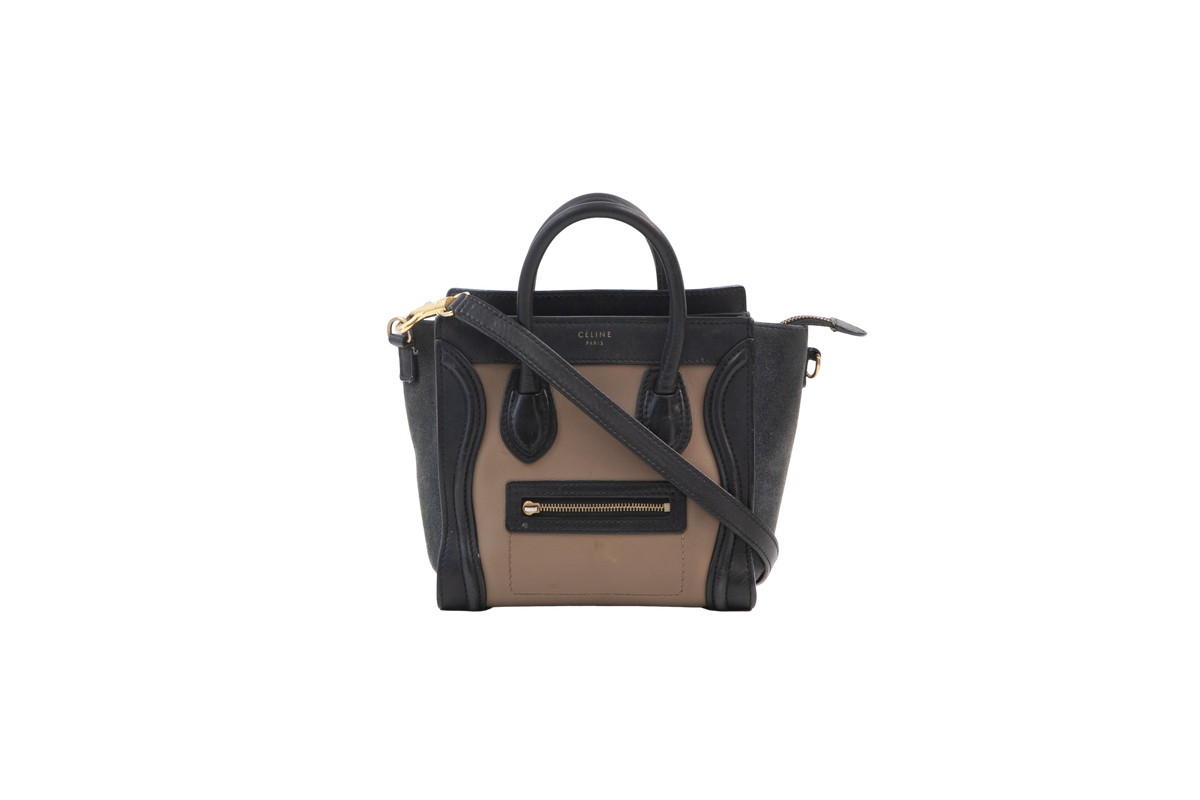 CELINE NANO LUGGAGE BICOLOR