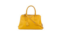 PRADA PROMENADE HANDBAG SAFFIANO YELLOW