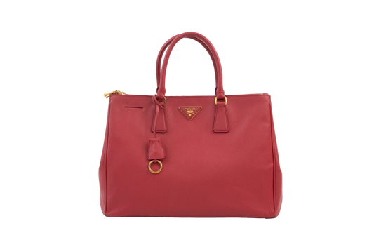 PRADA GALLERIA SAFFIANO LUX LARGE RED