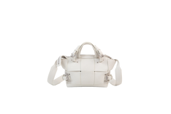 BOTTEGA SMALL ZIPPED INTRECCIATO CHALK