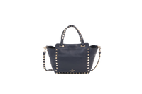 VALENTINO SMALL ROCKSTUD TOTE NAVY