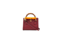 GUCCI DIANA MINI TOTE BAG BURGUNDY