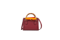 GUCCI DIANA MINI TOTE BAG BURGUNDY