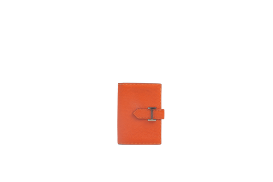 HERMÈS PORTE CARTE FOLD ORANGE  BEARN