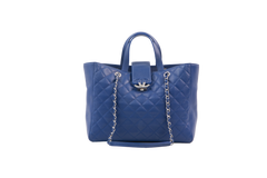 CHANEL HOBO SHOPPER BAG ROYAL BLUE