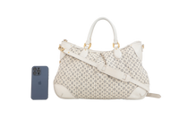 LV MINI LIN CROISETTE MARINA GM OFF WHITE