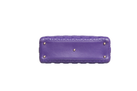 DIOR LADY DIOR LARGE CANNAGE LEATHER PURPLE