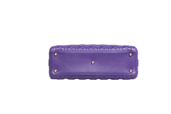 DIOR LADY DIOR LARGE CANNAGE LEATHER PURPLE