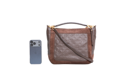 LV AUDACIEUSE PM MONOGRAM EMPREINTE SUEDE E LEATHER BROWN