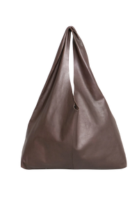 THE ROW NEW BLINDLE MEDIUM LEATHER DEEP BROWN