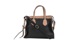 GUCCI RUMBLE TOTE TWO TONE BLACK & BEIGE