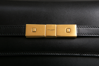 YSL MANHATTAN SMALL SMOOTH CALFSKIN BLACK