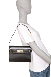 YSL MANHATTAN SMALL SMOOTH CALFSKIN BLACK