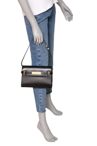 YSL MANHATTAN SMALL SMOOTH CALFSKIN BLACK