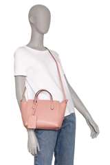 GUCCI SWING MINI TOTE PEBBLED LEATHER LIGHT PINK