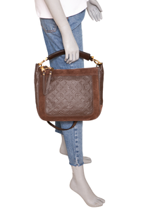 LV AUDACIEUSE PM MONOGRAM EMPREINTE SUEDE E LEATHER BROWN