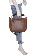 LV AUDACIEUSE PM MONOGRAM EMPREINTE SUEDE E LEATHER BROWN