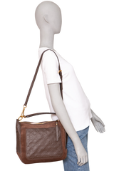 LV AUDACIEUSE PM MONOGRAM EMPREINTE SUEDE E LEATHER BROWN