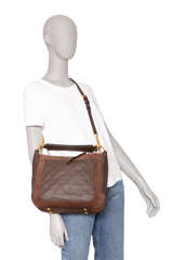LV AUDACIEUSE PM MONOGRAM EMPREINTE SUEDE E LEATHER BROWN