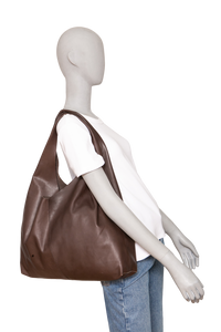 THE ROW NEW BLINDLE MEDIUM LEATHER DEEP BROWN