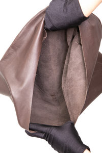 THE ROW NEW BLINDLE MEDIUM LEATHER DEEP BROWN