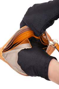 GUCCI CLUTCH SOHO GRAINED LEATHER ORANGE