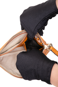 GUCCI CLUTCH SOHO GRAINED LEATHER ORANGE