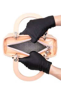 DIOR LADY DIOR MEDIUM PATENT BEIGE
