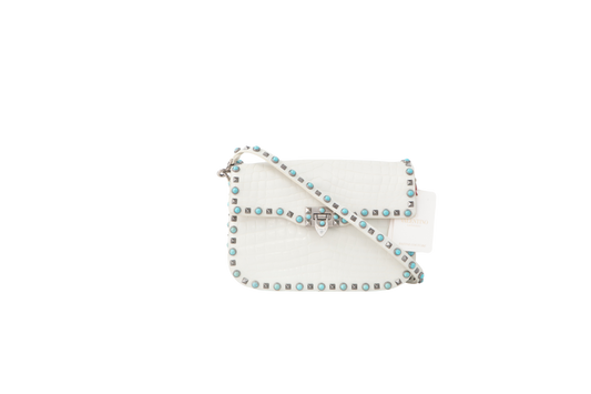 VALENTINO ROCKSTUD ROLLING FLIP CROCO