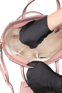 GUCCI SWING MINI TOTE PEBBLED LEATHER LIGHT PINK