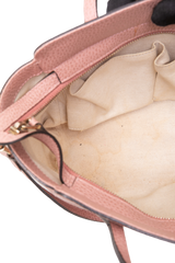 GUCCI SWING MINI TOTE PEBBLED LEATHER LIGHT PINK