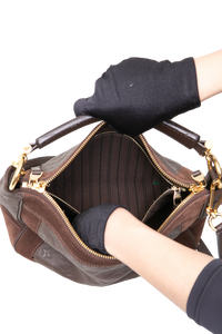 LV AUDACIEUSE PM MONOGRAM EMPREINTE SUEDE E LEATHER BROWN