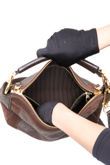 LV AUDACIEUSE PM MONOGRAM EMPREINTE SUEDE E LEATHER BROWN