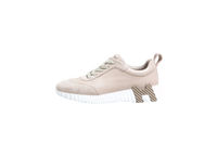 HERMÈS SNEAKER BOUNCING GOATSKIN BEIGE GALET - 34 BR