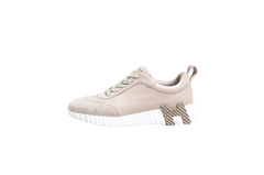 HERMÈS SNEAKER BOUNCING GOATSKIN BEIGE GALET - 34 BR