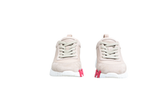 HERMÈS SNEAKER BOUNCING GOATSKIN BEIGE GALET - 34 BR
