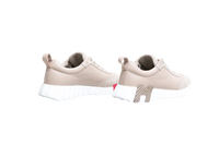 HERMÈS SNEAKER BOUNCING GOATSKIN BEIGE GALET - 34 BR