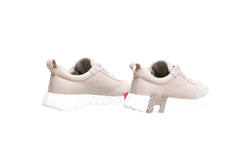HERMÈS SNEAKER BOUNCING GOATSKIN BEIGE GALET - 34 BR
