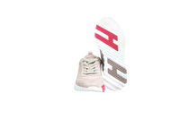 HERMÈS SNEAKER BOUNCING GOATSKIN BEIGE GALET - 34 BR
