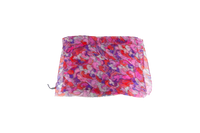 D&G SCARF SILK ABSTRACT FLORAL FUCHSIA/MAGENTA