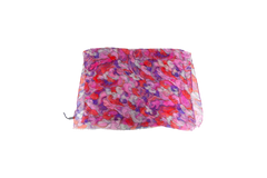 D&G SCARF SILK ABSTRACT FLORAL FUCHSIA/MAGENTA
