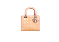 DIOR LADY DIOR MEDIUM PATENT BEIGE