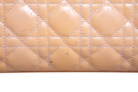 DIOR LADY DIOR MEDIUM PATENT BEIGE