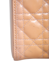 DIOR LADY DIOR MEDIUM PATENT BEIGE